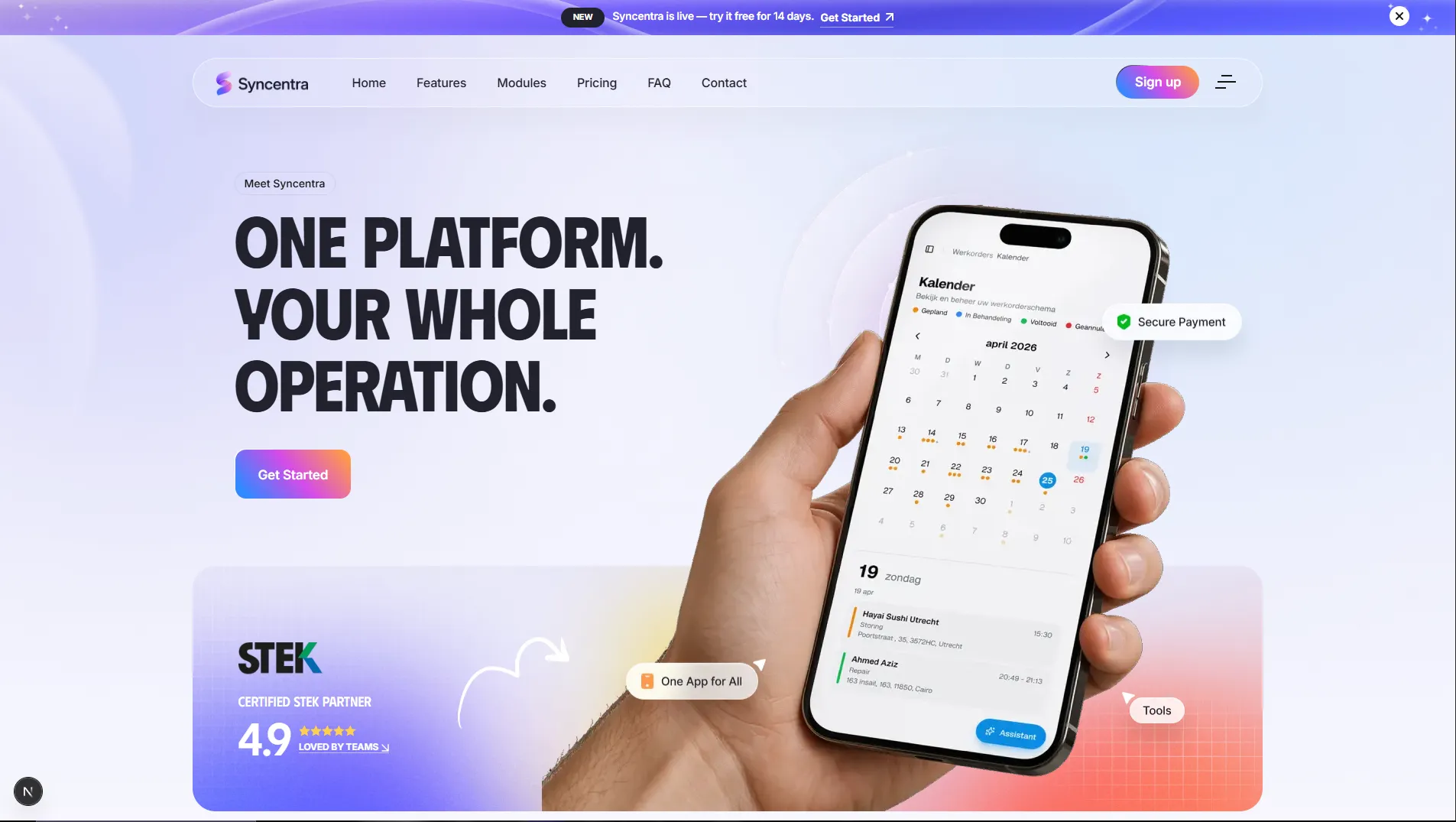 Syncentra SaaS Platform